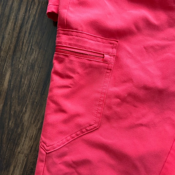 Figs Red Long Sleeve Scrubs - Picture 3 of 9